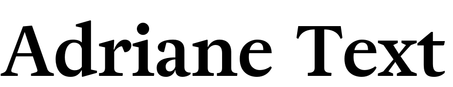 Adriane Text Bold Font Download Free