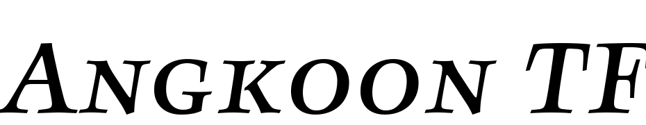 Angkoon TF Medium Italic SC Font Download Free