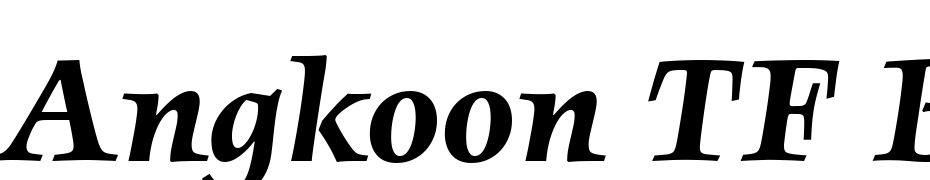 Angkoon TF Bold Italic Font Download Free