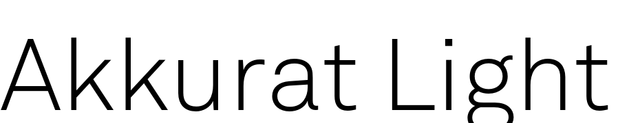 akkurat light font free download mac