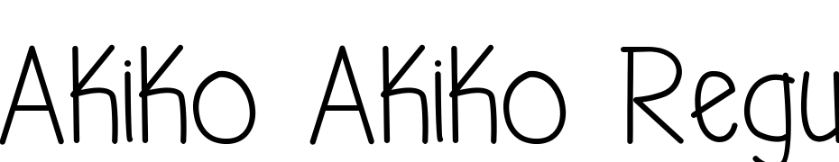 Akiko Akiko Regular Font Download Free