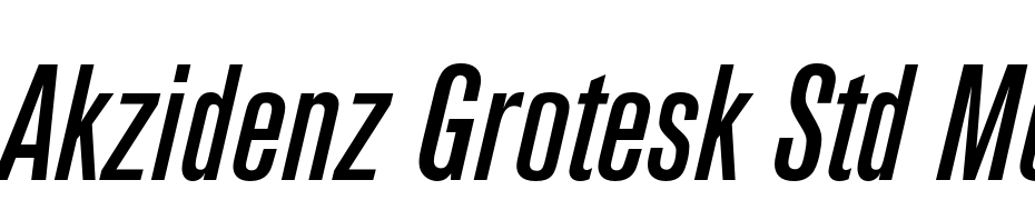 Akzidenz Grotesk Std Med Cnd It Font Download Free