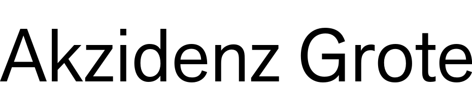 Akzidenz Grotesk Next Regular Font Download Free