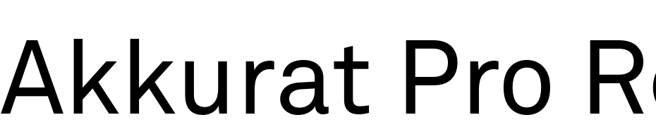 Akkurat Pro Font Download