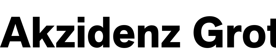 Akzidenz Grotesk Next Bold Scarica Caratteri Gratis