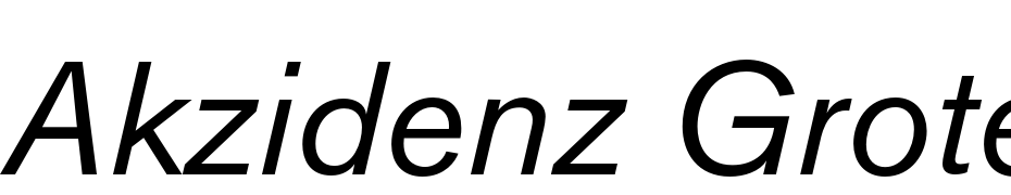 Akzidenz Grotesk Std Italic Font Download Free