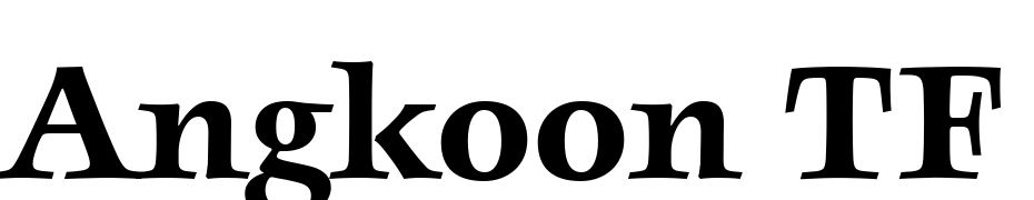 Angkoon TF Bold cкачати шрифт безкоштовно