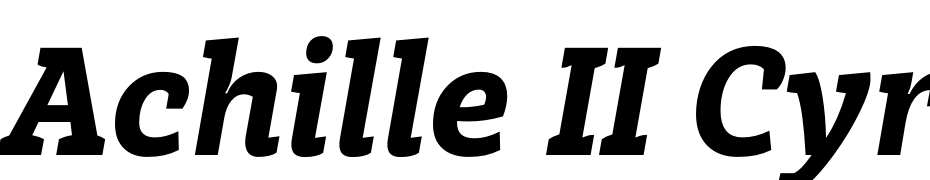 Achille II Cyr FYBlack Italic Font Download Free