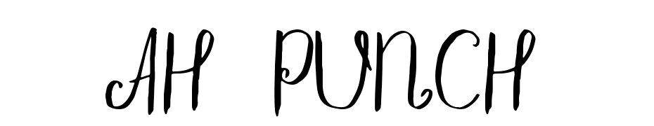 AH PUNCH Fuente Descargar Gratis
