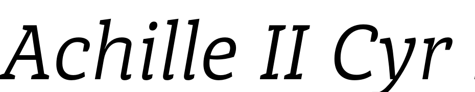 Achille II Cyr FY Italic Font Download Free