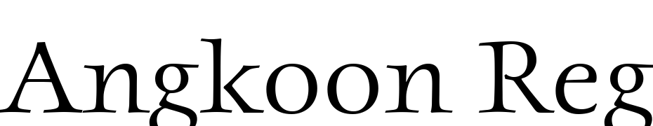 Angkoon Regular Font Download Free