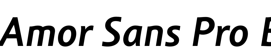Amor Sans Pro Bold Italic Polices Telecharger