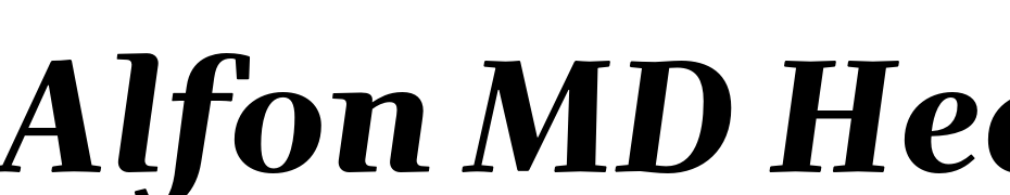 Alfon MD Heavy Italic Schrift Herunterladen Kostenlos