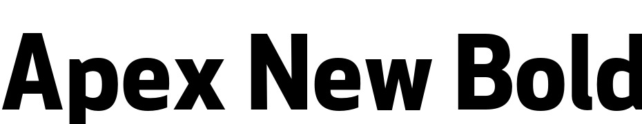 Apex New Bold Font Download Free