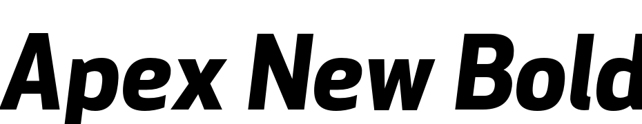 Apex New Bold Italic Font Download Free