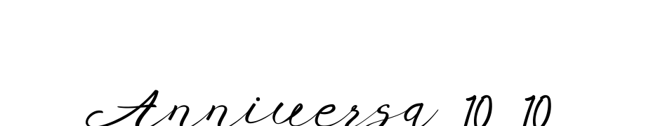 Anniversa 10 10 cкачати шрифт безкоштовно