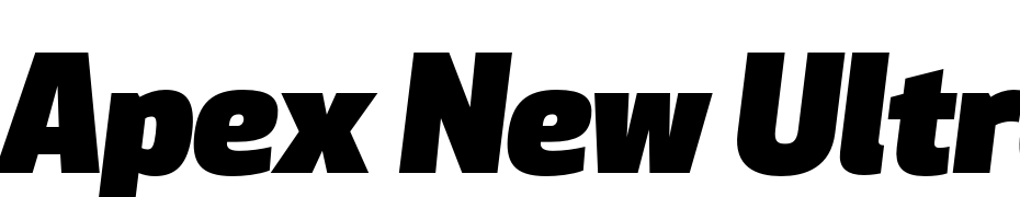 Apex New Ultra Italic Font Download Free