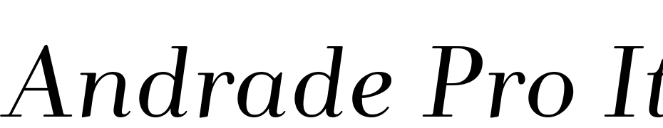 Andrade Pro Italic Fuente Descargar Gratis
