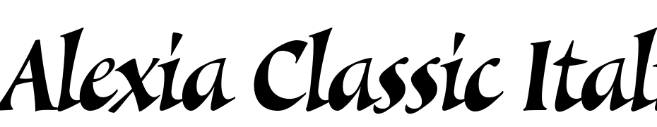 Alexia Classic Italic Schrift Herunterladen Kostenlos