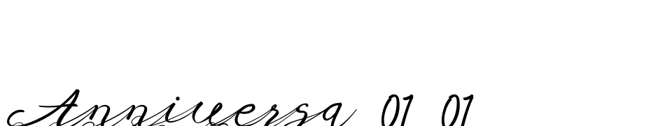 Anniversa 01 01 Font Download Free