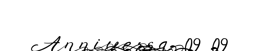 Anniversa 09 09 Font Download Free