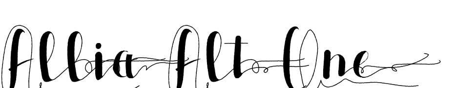 Allia Alt One Yazı tipi ücretsiz indir