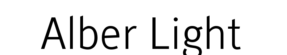 Alber Light Font Download Free