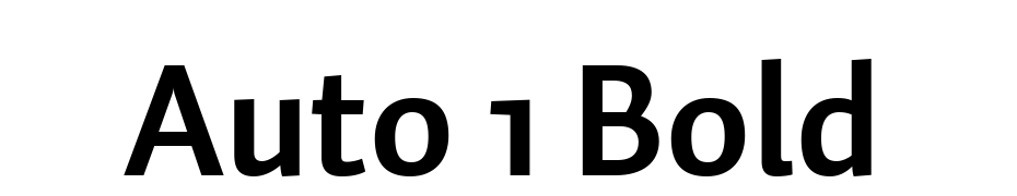 Auto 1 Bold Font Download Free