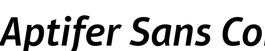 Aptifer Sans Com Semibold Italic Yazı tipi ücretsiz indir