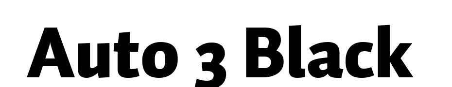 Auto 3 Black Font Download Free