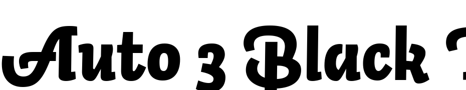 Auto 3 Black Italic Fuente Descargar Gratis