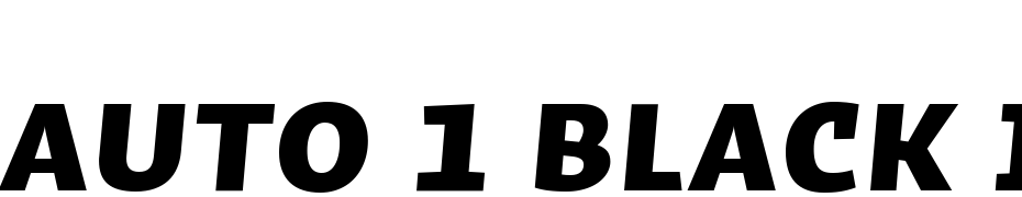 Auto 1 Black Italic Sm Cp Font Download Free