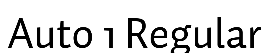 Auto 1 Regular Font Download Free