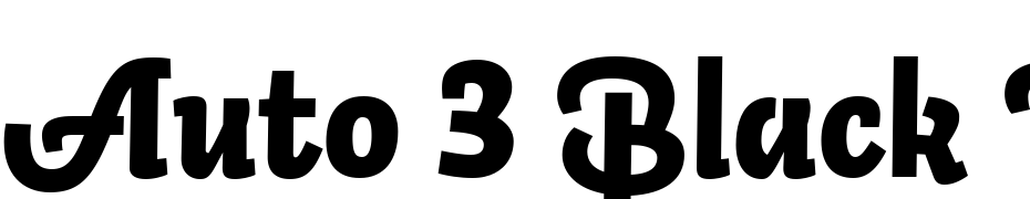 Auto 3 Black Italic LF Font Download Free