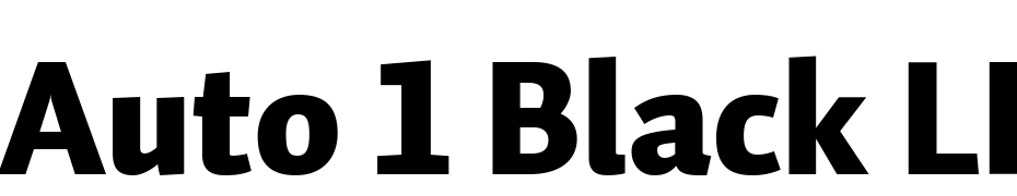 Auto 1 Black LF Font Download Free