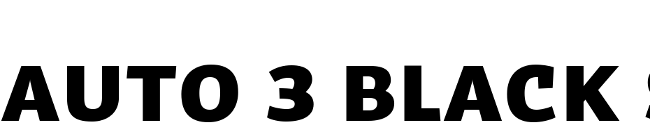 Auto 3 Black Sm Cp Font Download Free