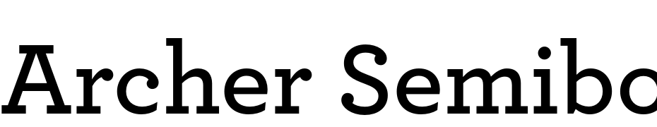 Archer Semibold Font Download Free