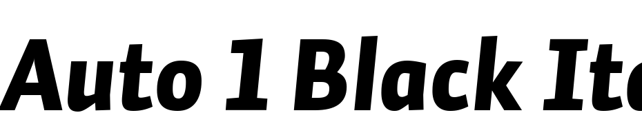 Auto 1 Black Italic LF Yazı tipi ücretsiz indir