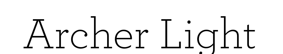 Archer Light Font Download Free