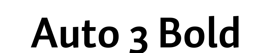 Auto 3 Bold Font Download Free