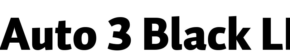 Auto 3 Black LF Font Download Free