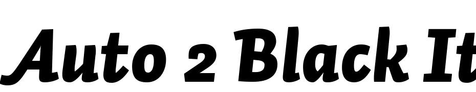 Auto 2 Black Italic Yazı tipi ücretsiz indir