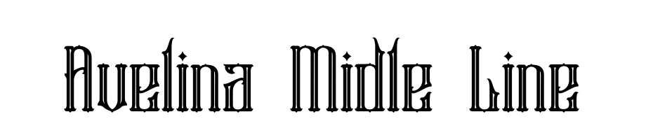Avelina Midle Line Font Download Free