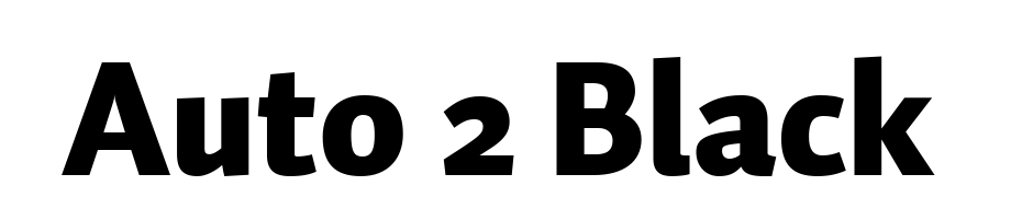 Auto 2 Black Font Download Free