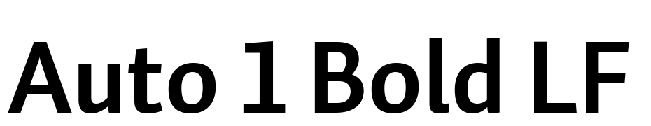 Auto 1 Bold LF Font Download Free