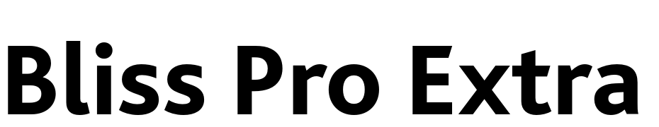 Bliss Pro Extra Bold Font Download Free