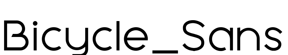 Bicycle_Sans Font Download Free