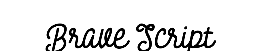Brave Script cкачати шрифт безкоштовно