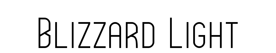 Blizzard Light Schrift Herunterladen Kostenlos