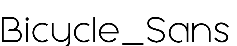 Bicycle_Sans Light Font Download Free